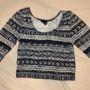 Fitted Long-Sleeve Crop Top